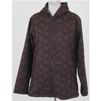 regatta size l brown patterned hooded jacket