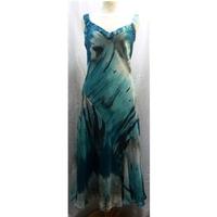 Reduced Per Una Long Blue Dress Per Una - Size: 14 - Blue - Long dress