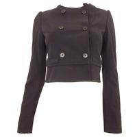 Reiss Size 6 Black Wool Blend Jacket