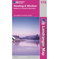 Reading & Windsor - OS Landranger Active Map Sheet Number 175