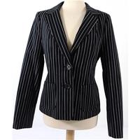Reiss Size 8 Grey and Brown Striped Jacket