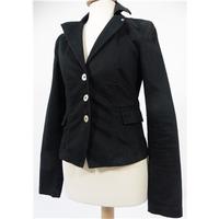 reiss size 12 black woollen mix jacket