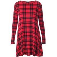 Red Tartan Dress - Size: S/M