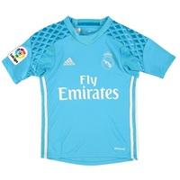 Real Madrid Home Goalkeeper Shirt 2016-17 - Kids, Blue