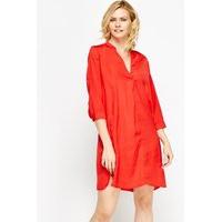 Red Shirt Dress