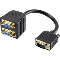 renkforce 1388806 vga splitter cable 20cm