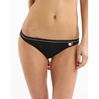 Retro Riviera Low Waisted Brief - Black