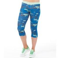 reebok womens workout ready speedwick playdry capri leggings blue spor ...