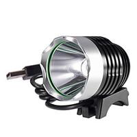 Rechargeable 3-Mode 1xCree XM-L T6 Waterproof USB Headlamp(1200LM, Black)