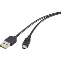 Renkforce 1365369 USB 2.0 Connector A To Mini B Cable 1.8m