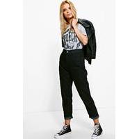 relaxed fit mid rise boyfriend jeans black