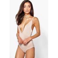 Renae Deep Plunge Harness Strap Body - stone