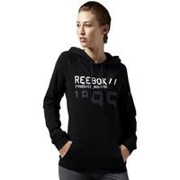 reebok sport wor c hoodie womens sweatshirt in black