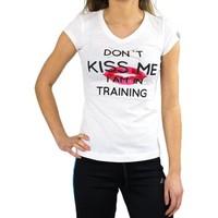 reebok sport kiss me womens t shirt in white