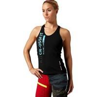 reebok sport crossfit strength top treningowy womens t shirt in black