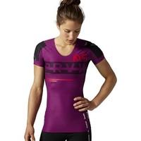 reebok sport rcf compression ss top womens t shirt in black