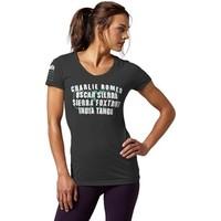 Reebok Sport Crossfit Charlie Foxtrot women\'s T shirt in multicolour