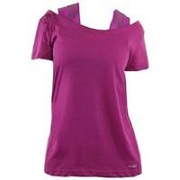Reebok Sport ET SS Dbl Layer women\'s T shirt in purple