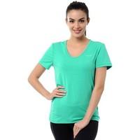 reebok sport se vneck tee womens t shirt in multicolour