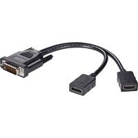 renkforce 1297438 dms 59 connector to 2 x hdmi y cable 016m