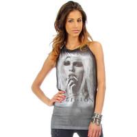 Religion Top ZOE women\'s Vest top in grey