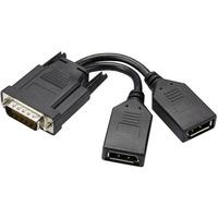 renkforce 1229732 dms 59 connector to 2 x displayport y cable 