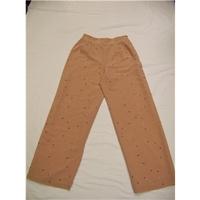 rena rowan petite pink polyester trousers size 6 rena rowan petite siz ...