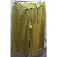reduced marks and spencer green capri trousers ms marks spencer size m ...
