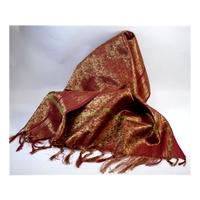 Red and Gold Sari Body Wrap