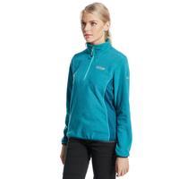 regatta womens trailhike half zip fleece blue