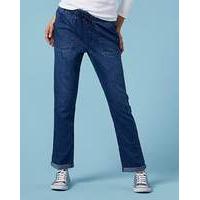 Relaxed Slouch Jeans Short