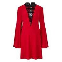 Red Tunic with Bell Sleeve