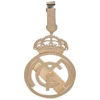 real madrid cut out crest pendant 9ct gold
