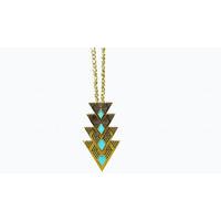 Retro Triangle-Shaped Statement Necklace