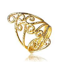 Real Gold Plating Part Dress Vintage Ring for Women