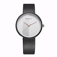 rebirth unisex womensmens watch simple fashion dial pu leather strap q ...