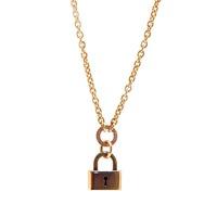 Rebecca Gold Padlock Necklace