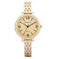 rebirth womens watch simple fashion alloy gold black strap quartz wris ...