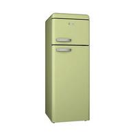 retro top mounted fridgefreezer vintage green