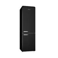 Retro Bottom Mounted Fridge/freezer, Black