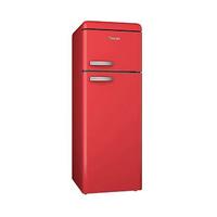 retro top mounted fridgefreezer red