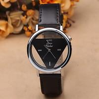 Retro Fashion Simple Hollow Inverted Triangle Color Casual Belt Male And Female Students Table Cool Watches Unique Watches Strap Watch