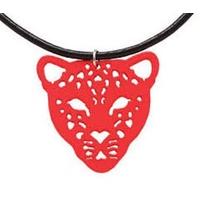 Red T-rex Dinosaur Face Necklace