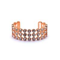 Rebecca Rose Gold Cz Cuff Bracelet