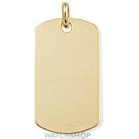 rectangular dog tag pendant