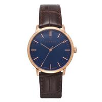 Renard-Watches - Elite Ocean Blue Rose Gold 35.5 - Brown