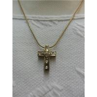 Reduced Brand New Small Gold Reversible Cross Claire Garnett - Size: Small - Metallics - Necklace