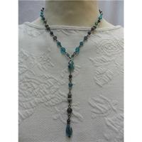 Reduced Accessorize Beaded Blue Necklace Accessorize - Size: Medium - Blue - Necklace