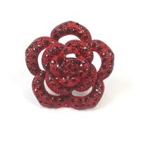 Red flower ring