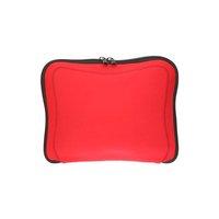 Red Memory Foam Neoprene Laptop / Notebook Sleeve With Black Stitching Up to 10.2 Inch Laptops
